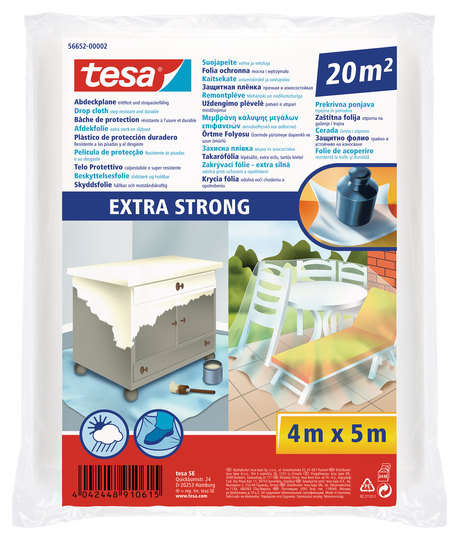 TESA® Plastique de recouvrement Transparent Extra Fort 56652