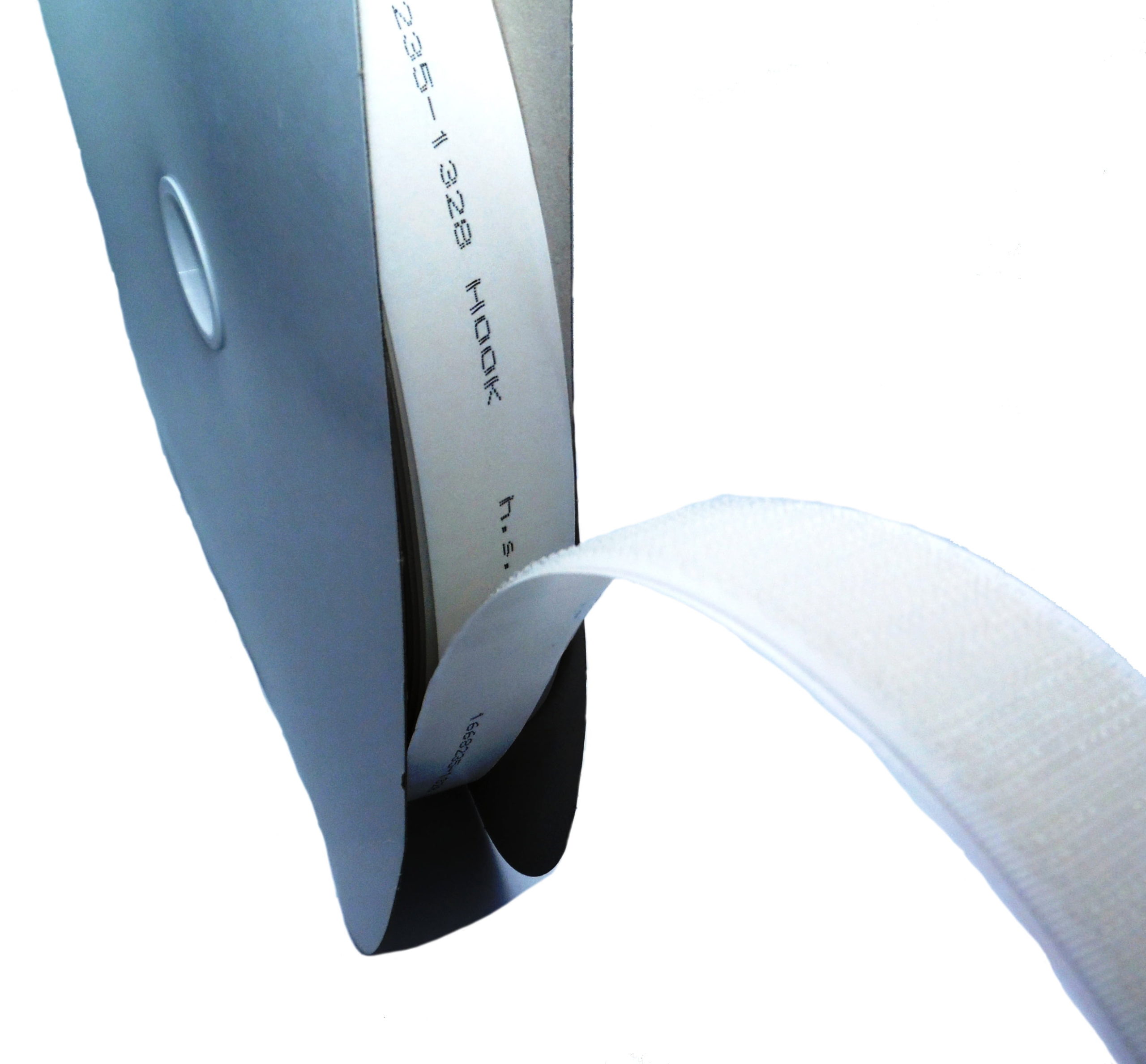 Sac Velcro adhésif blanc bande de 2 m, largeur 20 mm. Composée d'une bande  mâle et d'une bande femelle