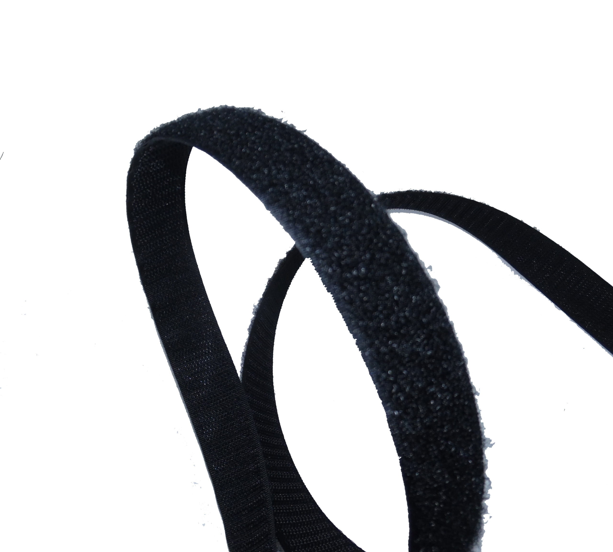 Ruban Velcro double, Mâle-Femelle, Hook&Loop, Noir – Rouleau de
