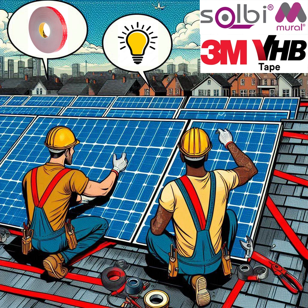 Rubans adhésifs pour panneaux solaires