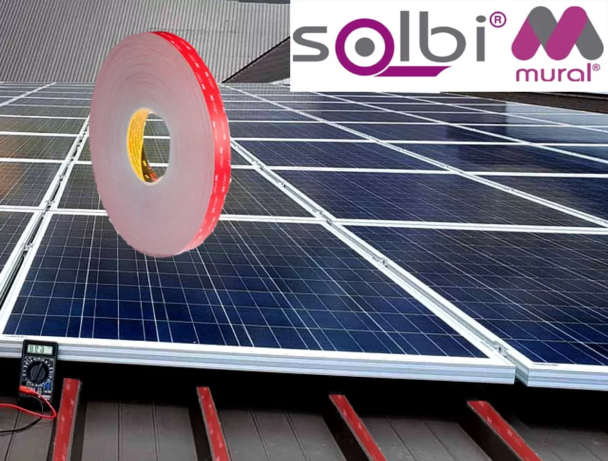 panneaux-solaires-ruban-adhésif-3m-vhb-solbi-mural